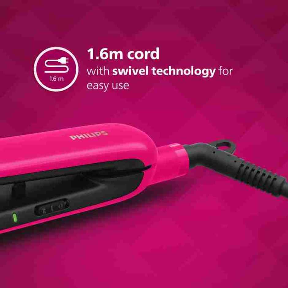 Philips Titanium Hair Straightener|SilkProtect Technology|2 Temperature Settings|BHS332/00
