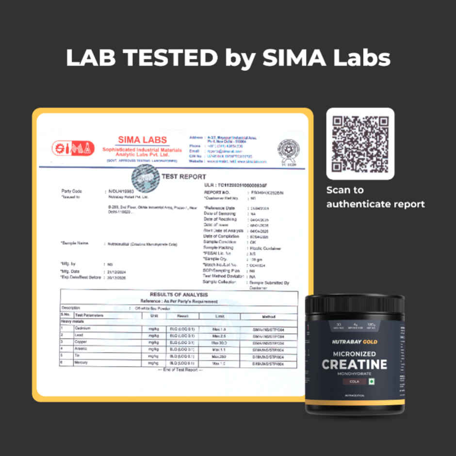 Nutrabay Gold Micronized Creatine Cola