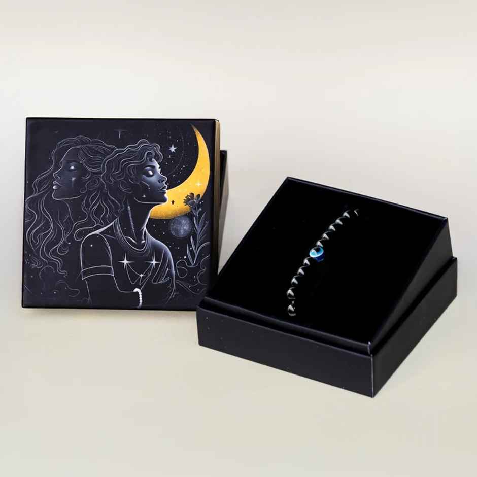 Astrotalk Evil Eye Bracelet With Black Obsidian