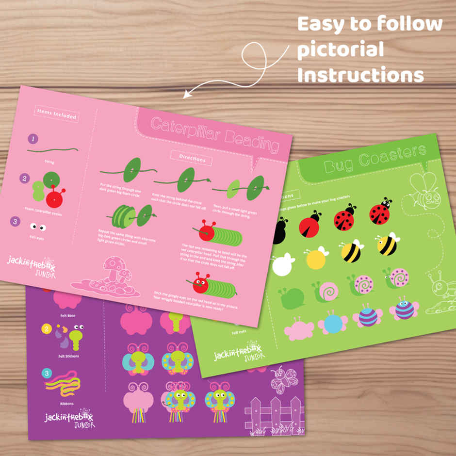 Jackinthebox All Things Bugs & Bees 3-In-1 Art & Craft Kit
