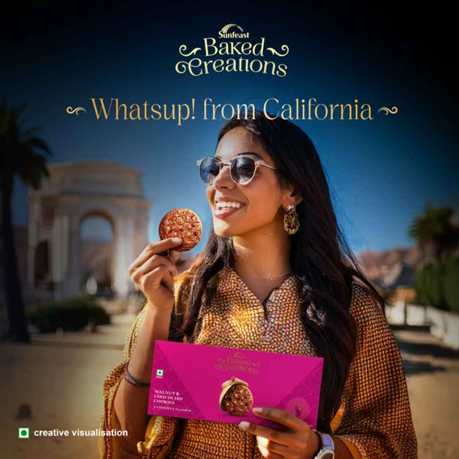 Sunfeast Baked Creations Walnut & Choco Chip Cookies