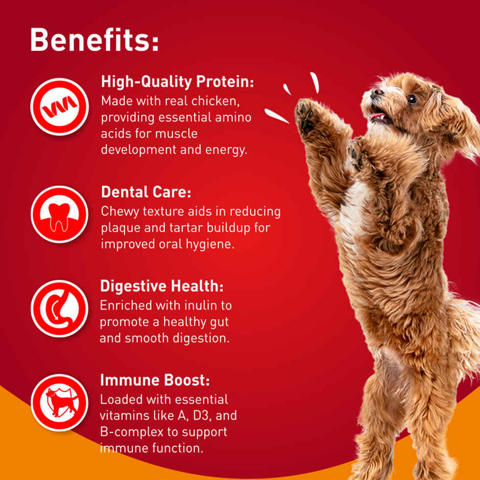 Drools Real Chicken Flavor Dog Treats Sticks