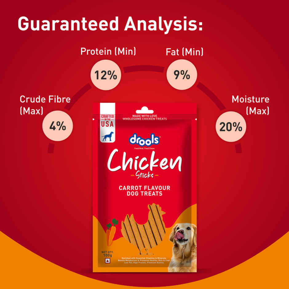 Drools Real Chicken Flavor Dog Treats Sticks