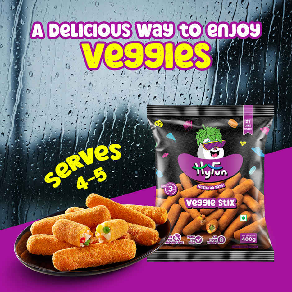 HyFun Veggie Stix, Tasty & Wholesome, Veg Snack | Frozen