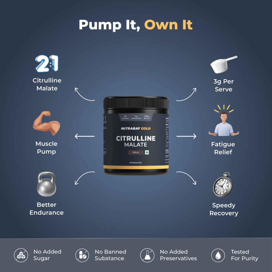 Nutrabay Gold Citrulline Malate Cola