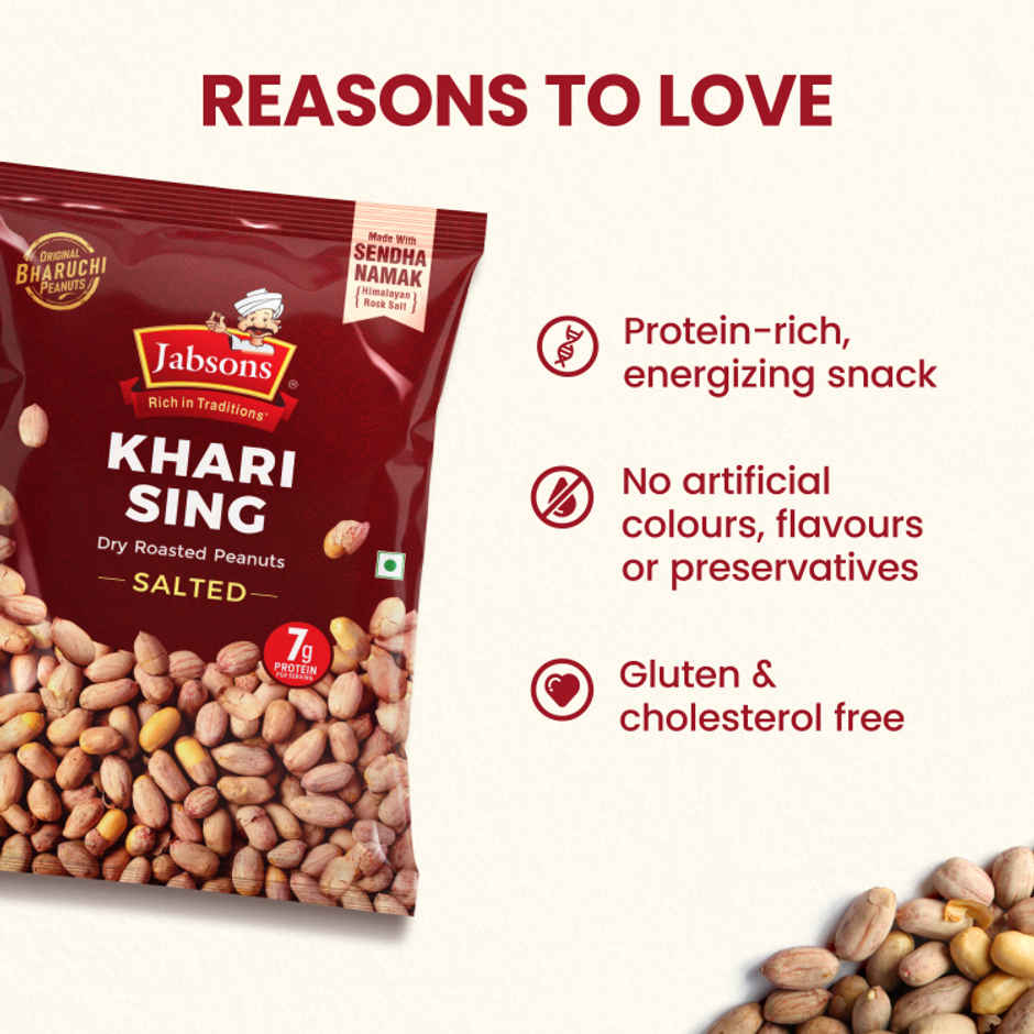 Jabsons Bharuchi Khari Sing Salted With Skin