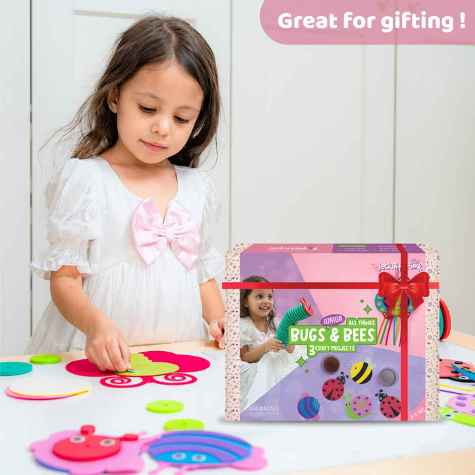 Jackinthebox All Things Bugs & Bees 3-In-1 Art & Craft Kit