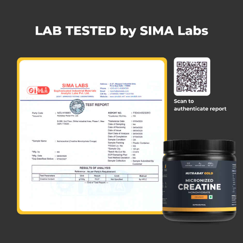 Nutrabay Gold Micronized Creatine Orange