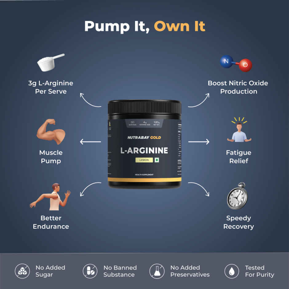 Nutrabay Gold L-Arginine Lemon