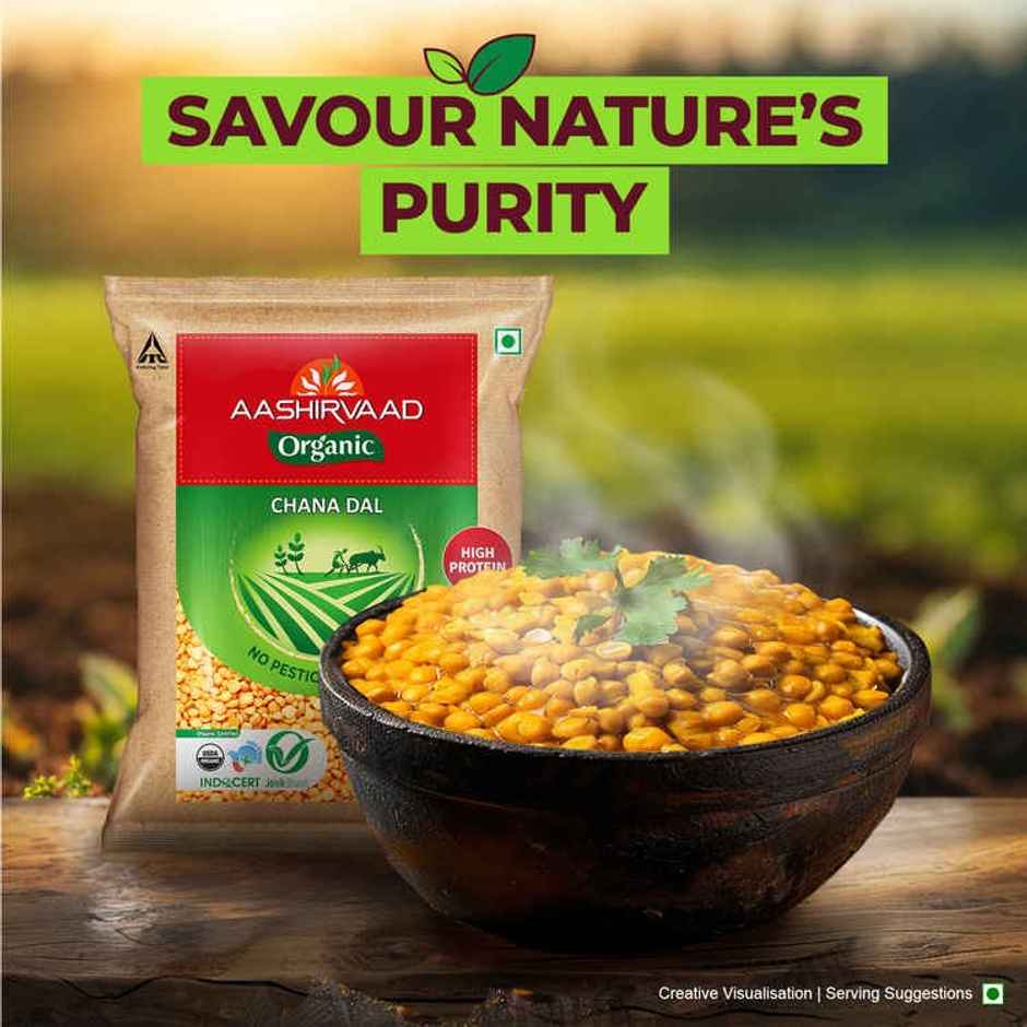 Aashirvaad Organic Chana Dal | Rich In Protein
