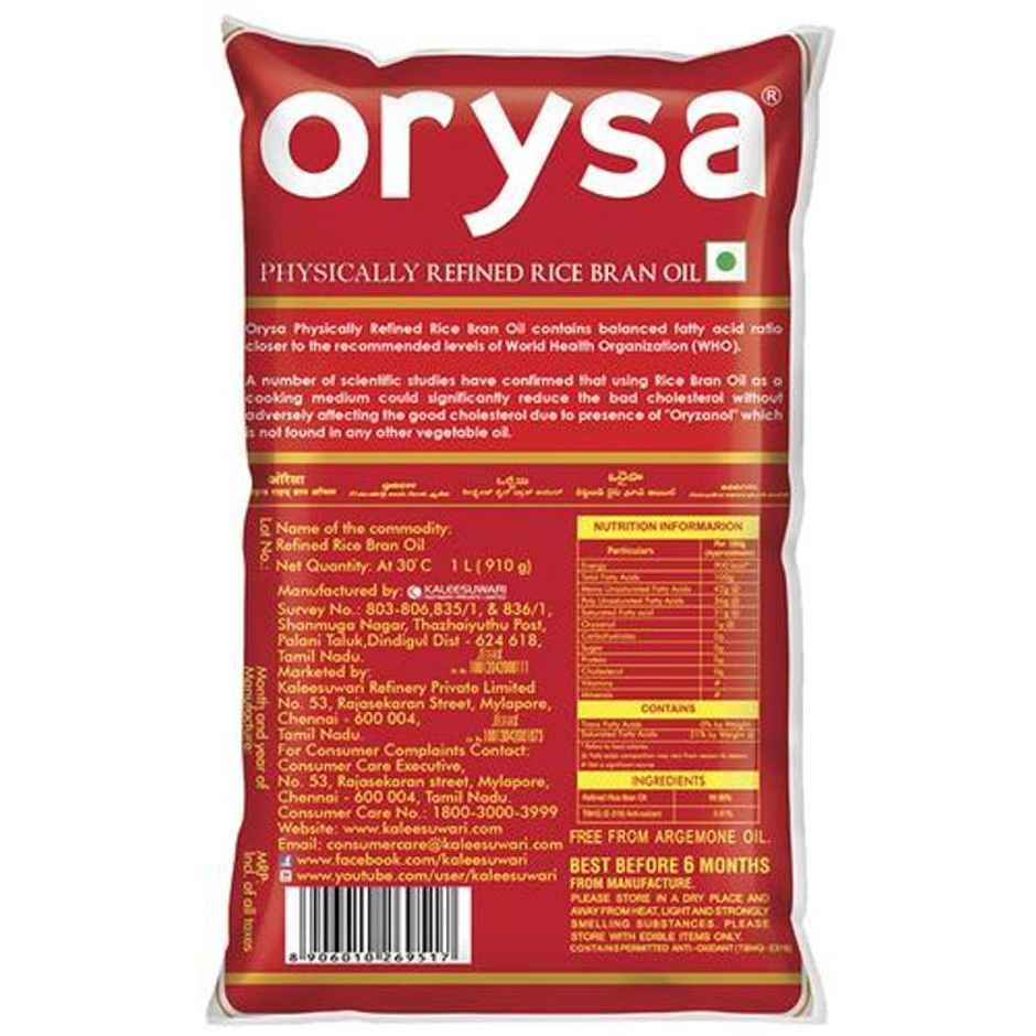 Orysa Refined Rice Bran Oil | Pouch Combo