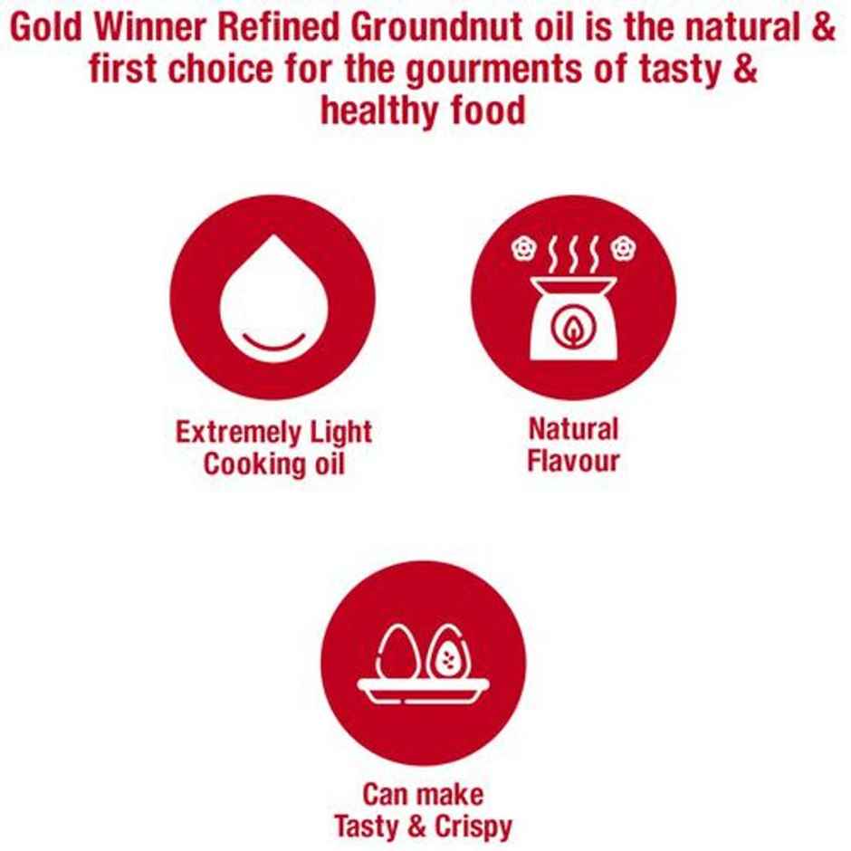 Gold Winner Refined Groundnut Oil | Pouch