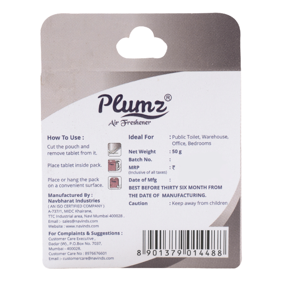 Plumz Wild Lavender Bathroom Air Freshener Blocks