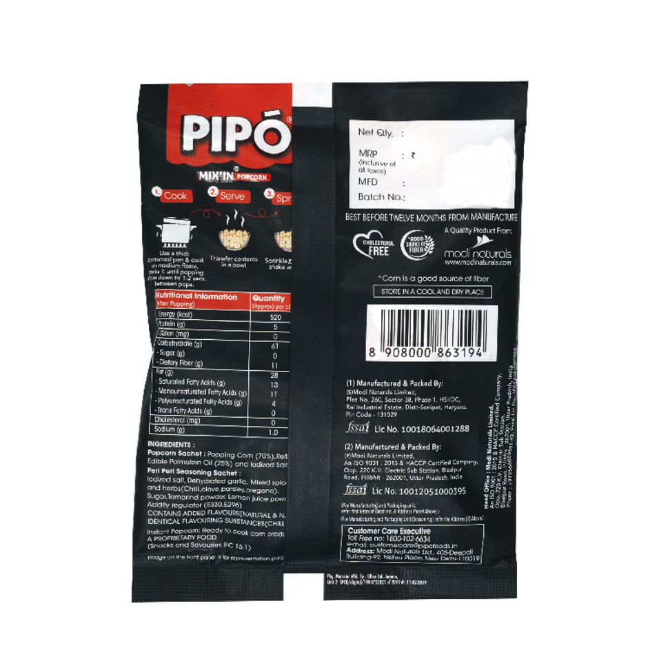 Pipo Popcorn-Mixin Peri Peri