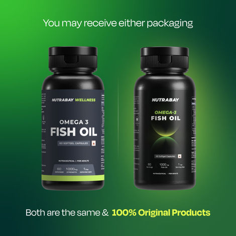 Nutrabay Wellness Omega 3 Fish Oil 1000Mg 60Capsules
