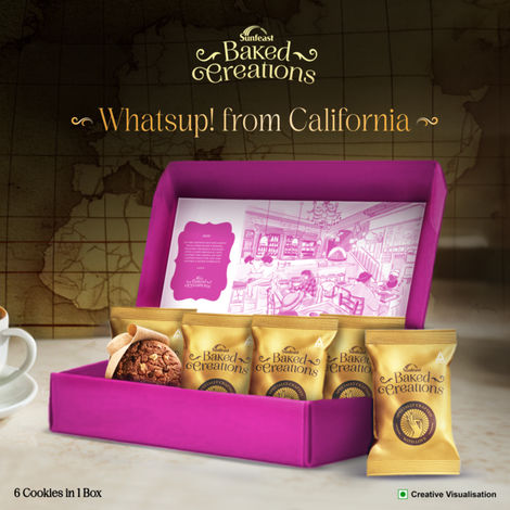 Sunfeast Baked Creations Walnut & Choco Chip Cookies