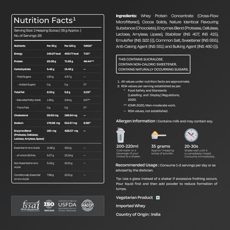 Nutrabay Gold Concentrate Whey Protein Rich Chocolate Creme