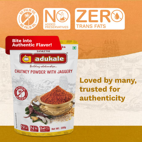 Adukale Chutney Powder With Jaggery