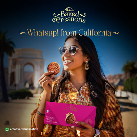 Sunfeast Baked Creations Walnut & Choco Chip Cookies