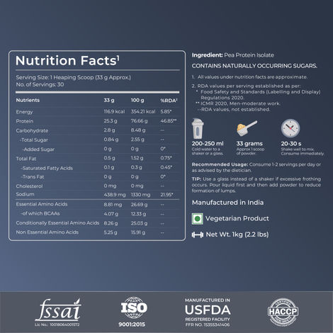 Nutrabay Pure Pea Protein Isolate Unflavoured