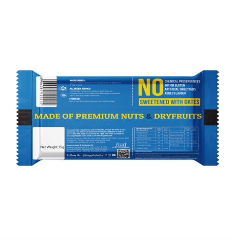 Happilo Premium Blueberries Healthy Dry Fruit Bar