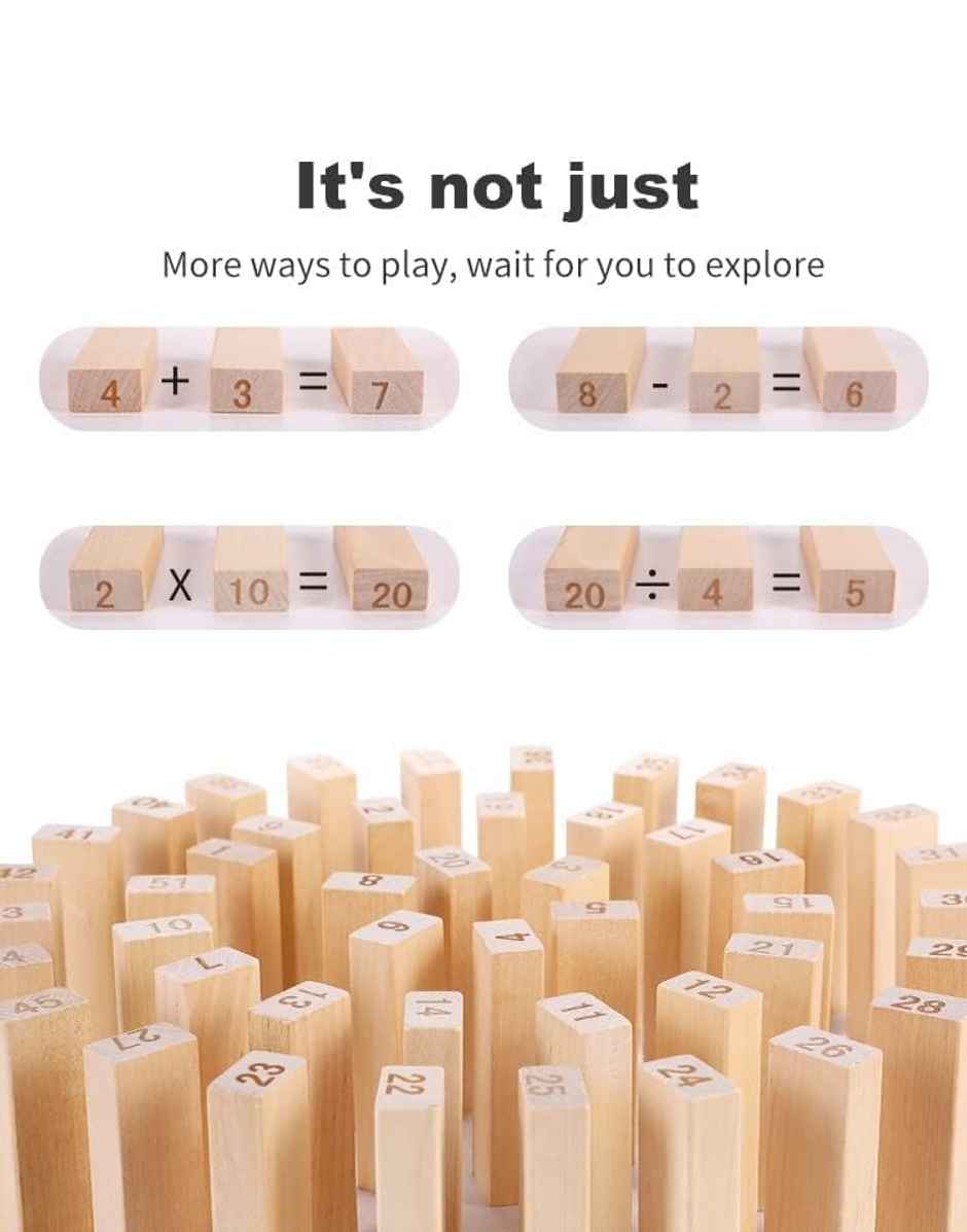 Storio Tumbling Tower Game | Tabletop Blocks Game