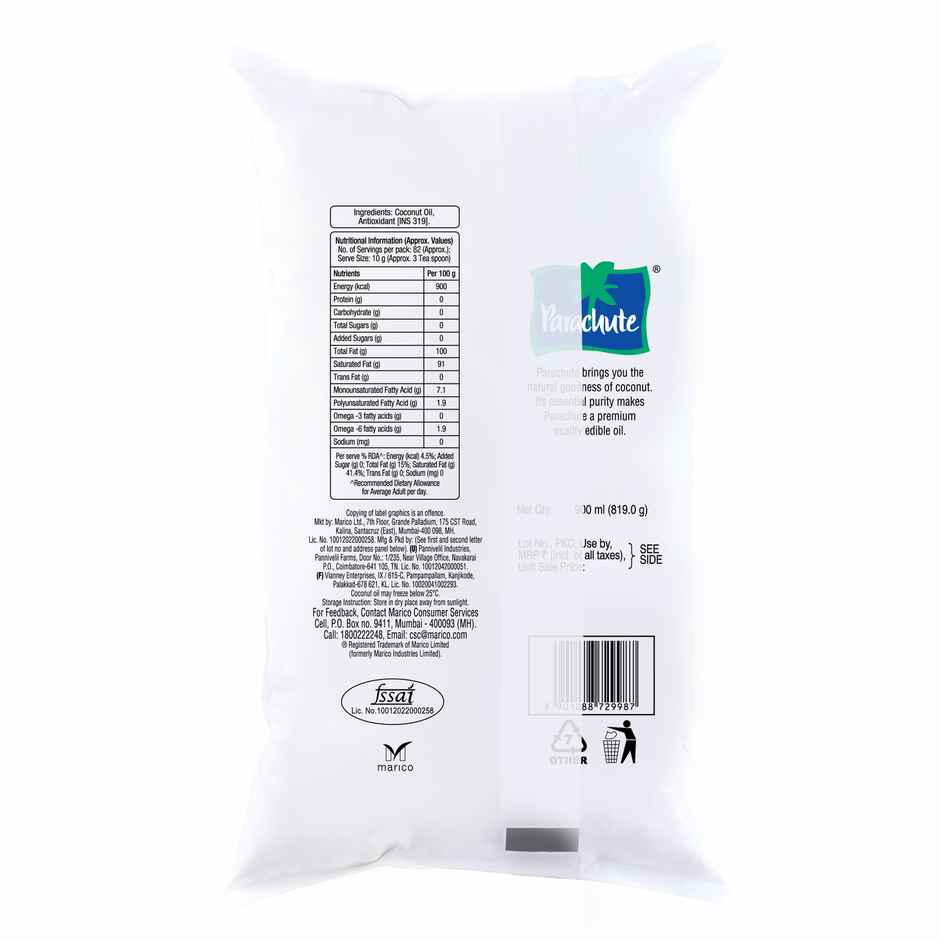 Parachute 100 % Pure Coconut Oil
