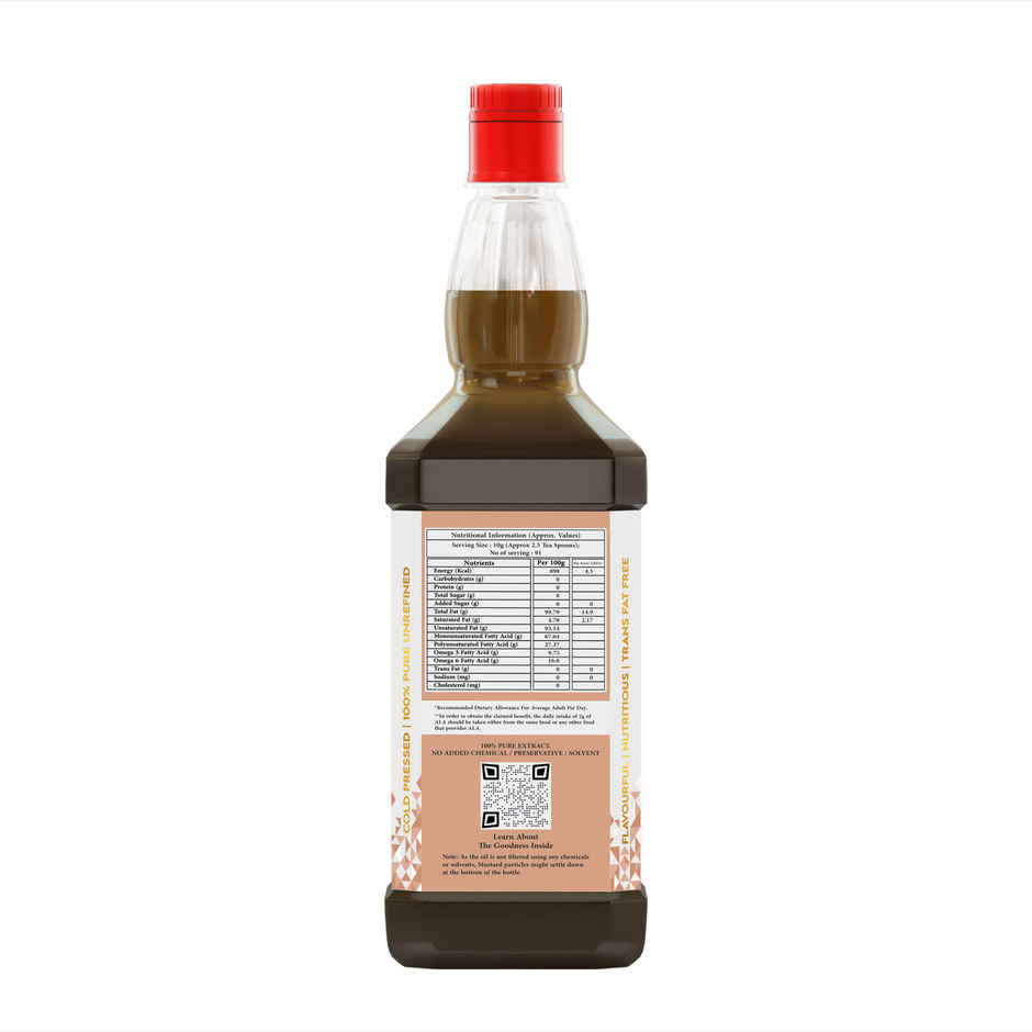 INDIC WISDOM Cold Pressed Mustard Oil | Pure & Unrefined Sarson Oil
