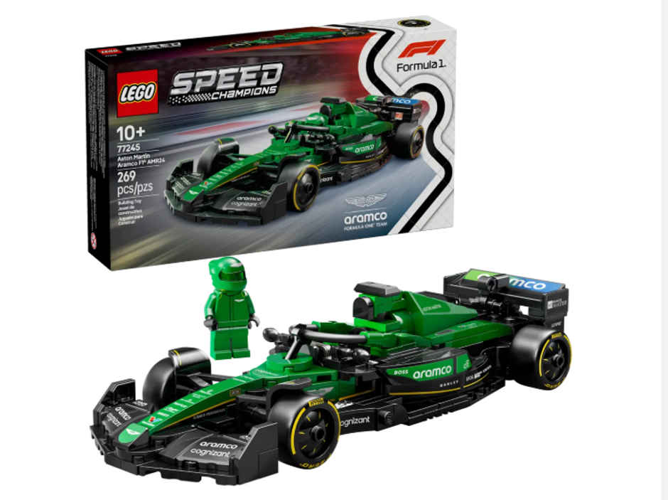 LEGO Speed Champions Aston Martin Aramco F1 AMR24 Race Car Vehicle Set 77245 Building Blocks Toys