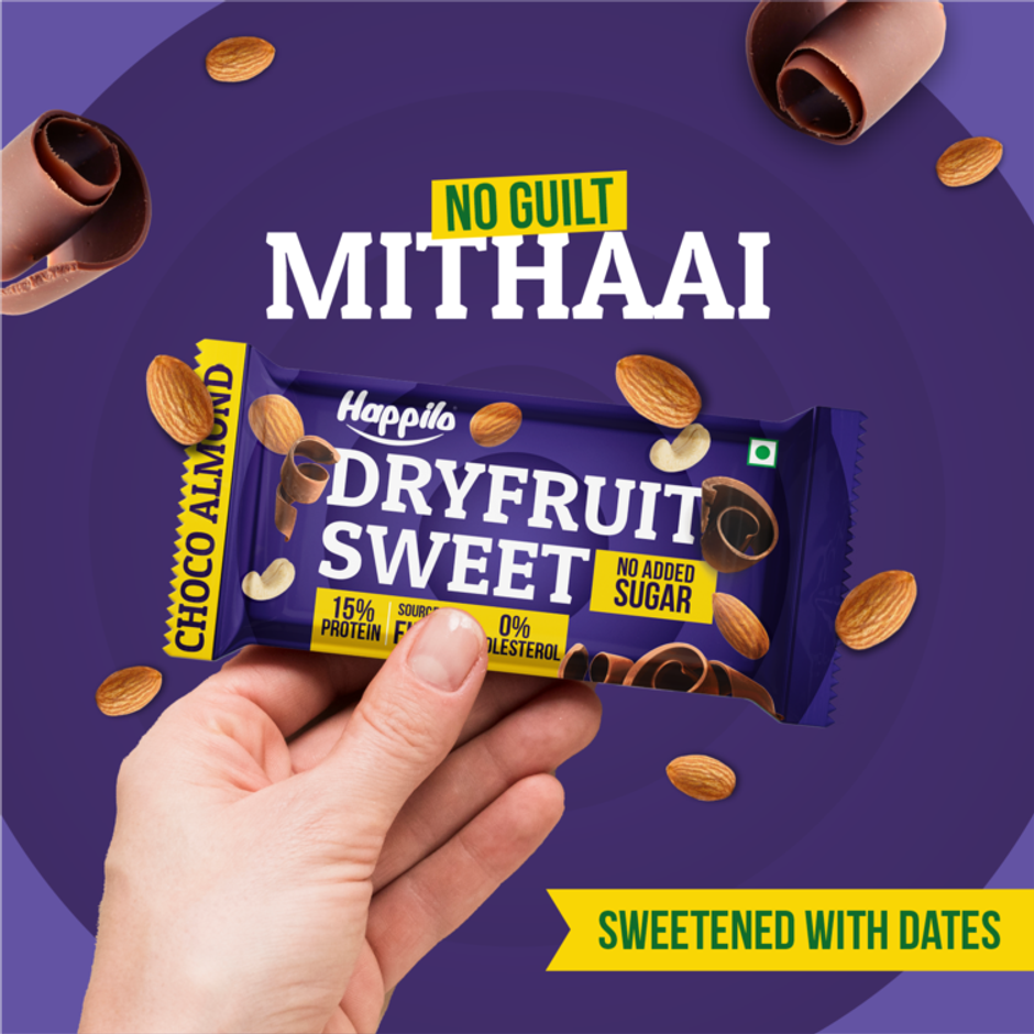 Happilo Choco Almonds Healthy Dry Fruit Bar