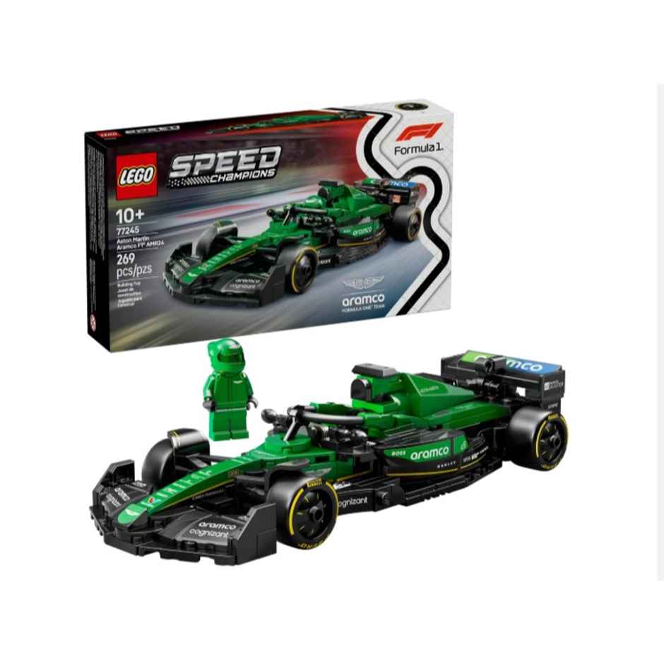 LEGO Speed Champions Aston Martin Aramco F1 AMR24 Race Car Vehicle Set 77245 Building Blocks Toys