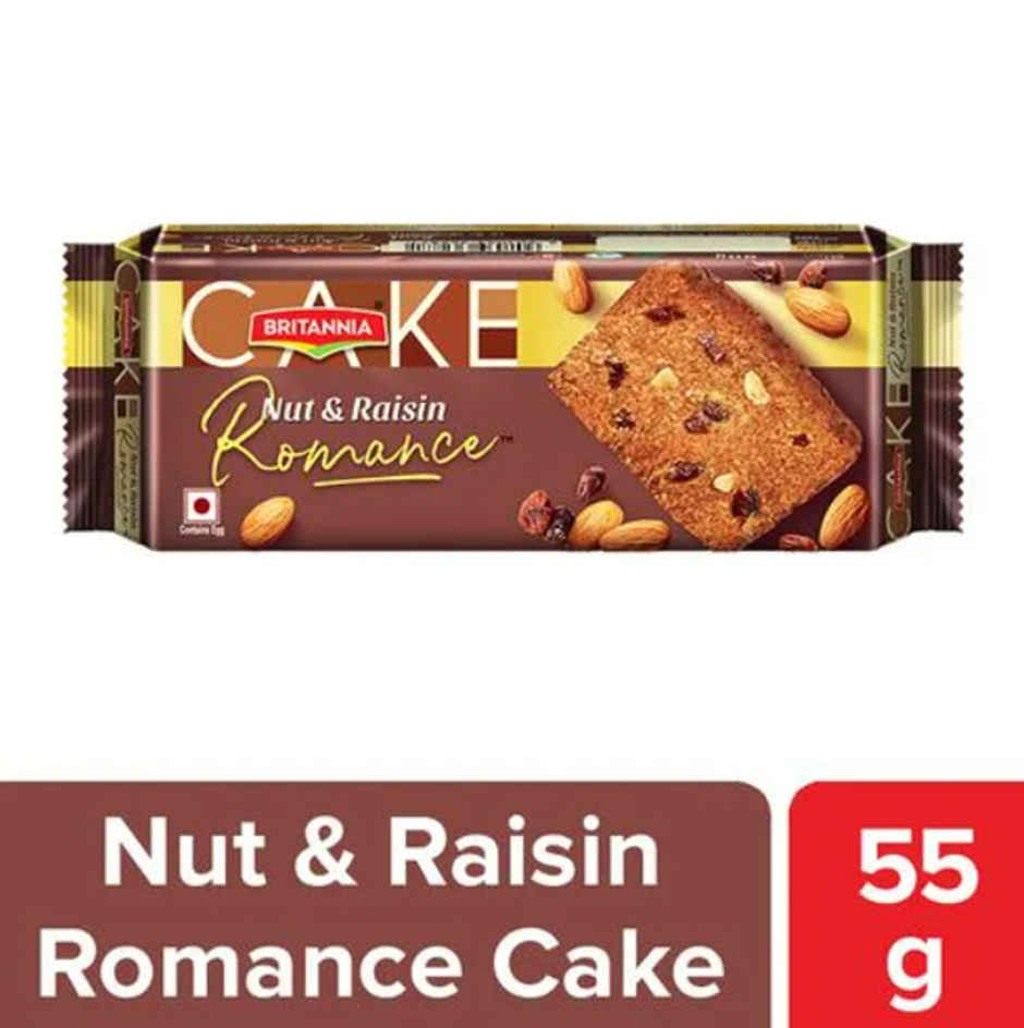 Britannia Nut & Raisin Romance Cake