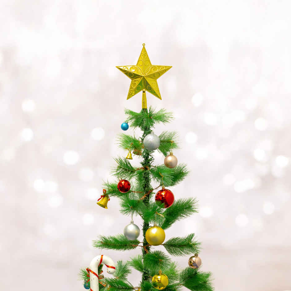 Artificial Pine Christmas Tree | 4 ft Tall | Ideal for Home, Office & Party Decor | Picfest