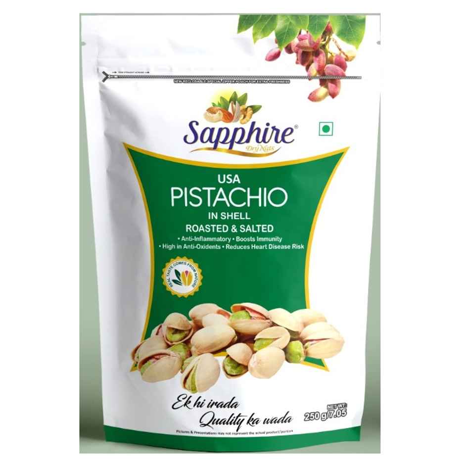 Sapphire California Pista Roasted & Salted- Pistachios Salted
