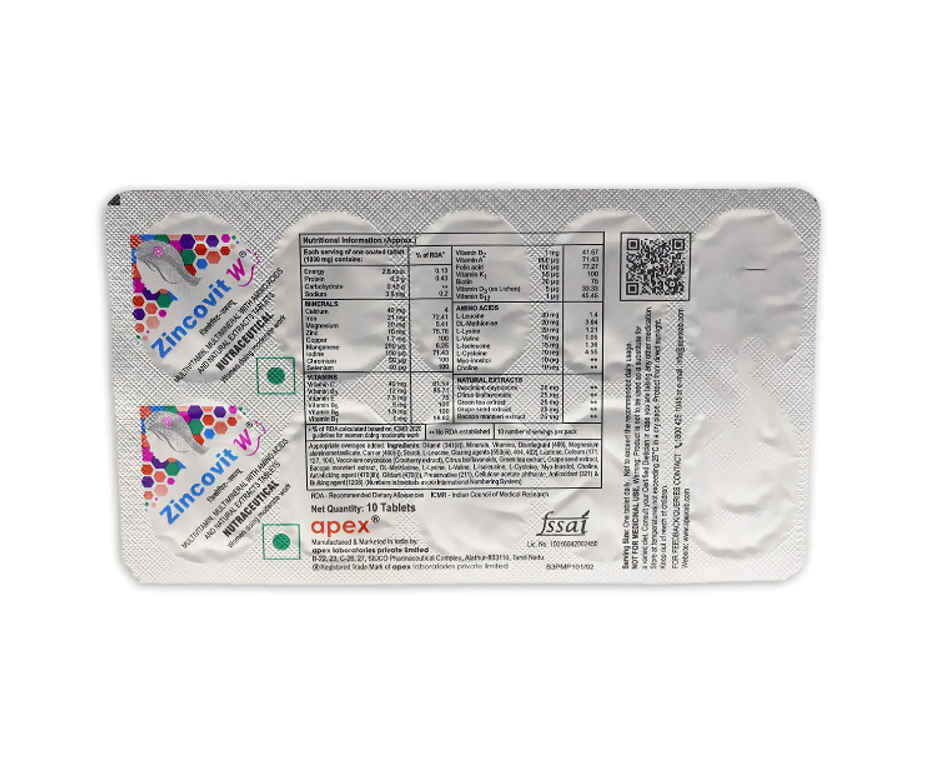 Zincovit W Tablet