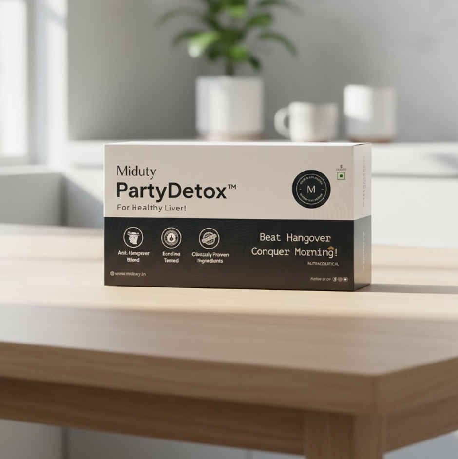 Miduty Party Detox Anti Hangover formula to party smart