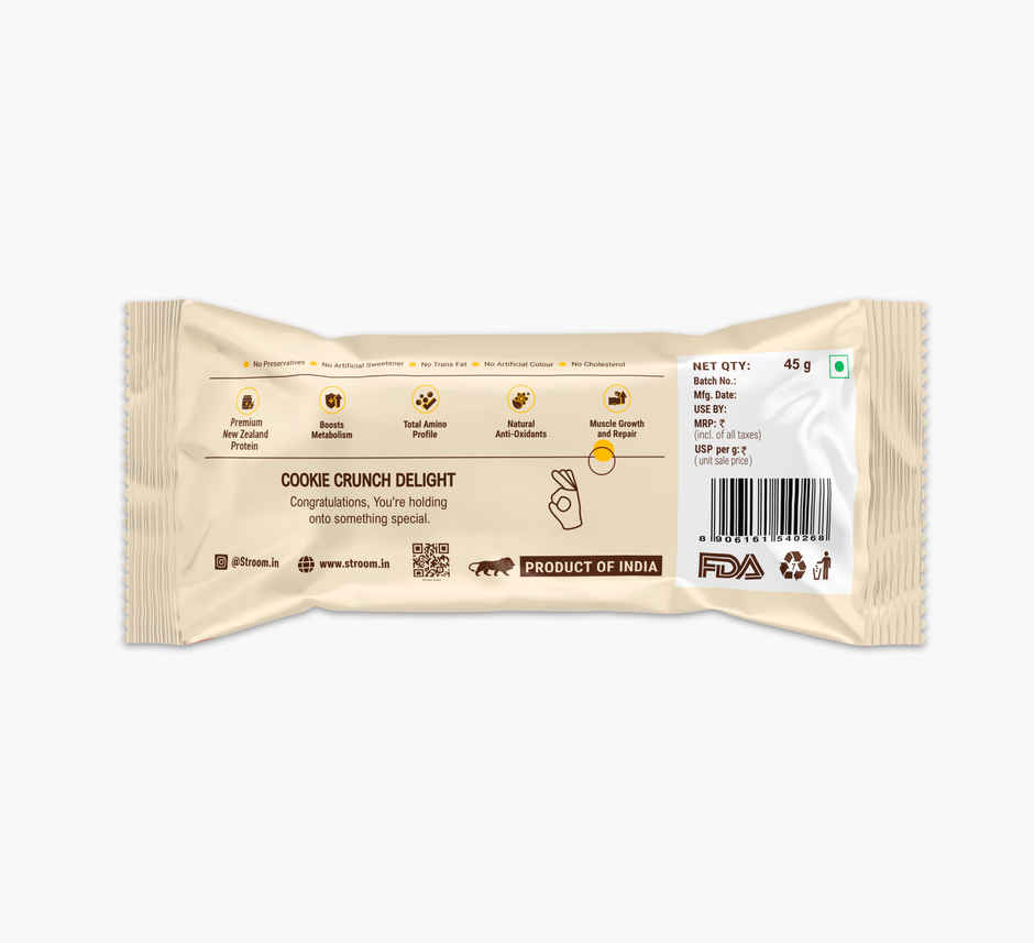 Stroom Cookie Crunch Delight 10G Protein Bars