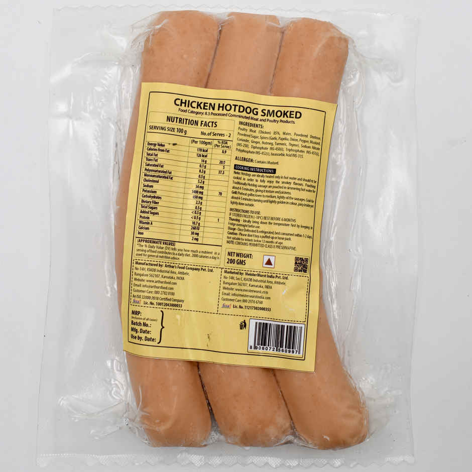 Meisterwurst Chicken Hot Dog Sausage