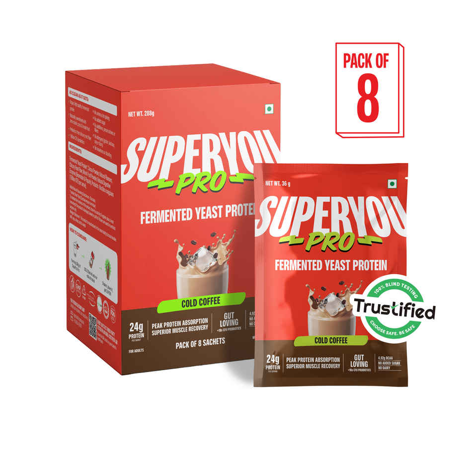 SuperYou Pro Fermented Yeast Protein- Coffee | 24g Protein Per Sachet
