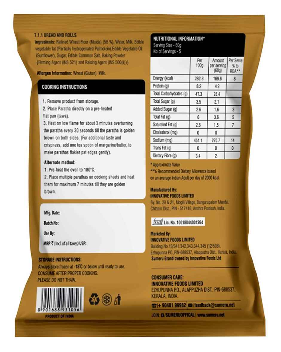 Sumeru Malabar Paratha