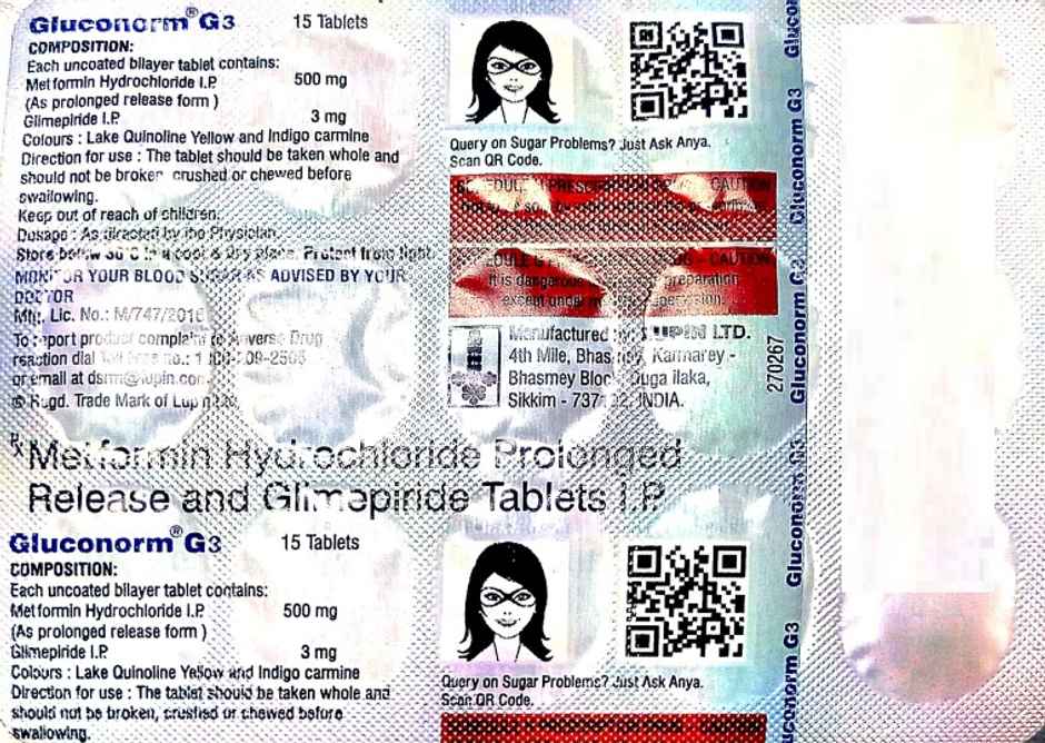 Gluconorm G 3 Tablet PR