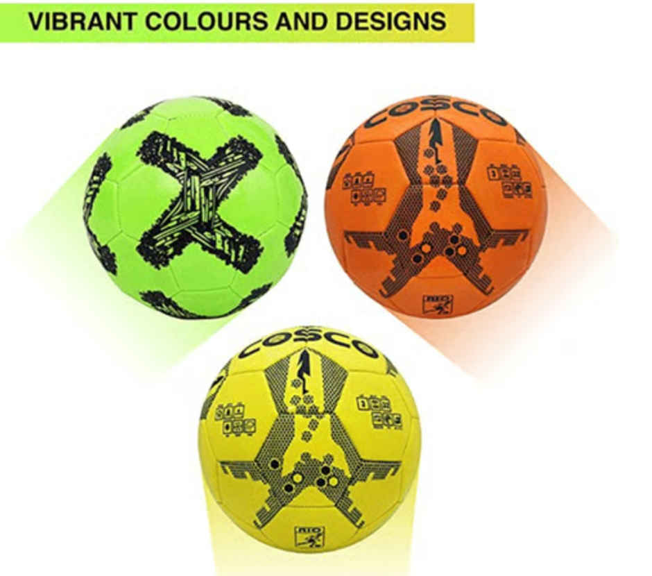 Cosco Rio Kids Football, Size-3(18Cm) Single |Made In India (Colour May Vary)