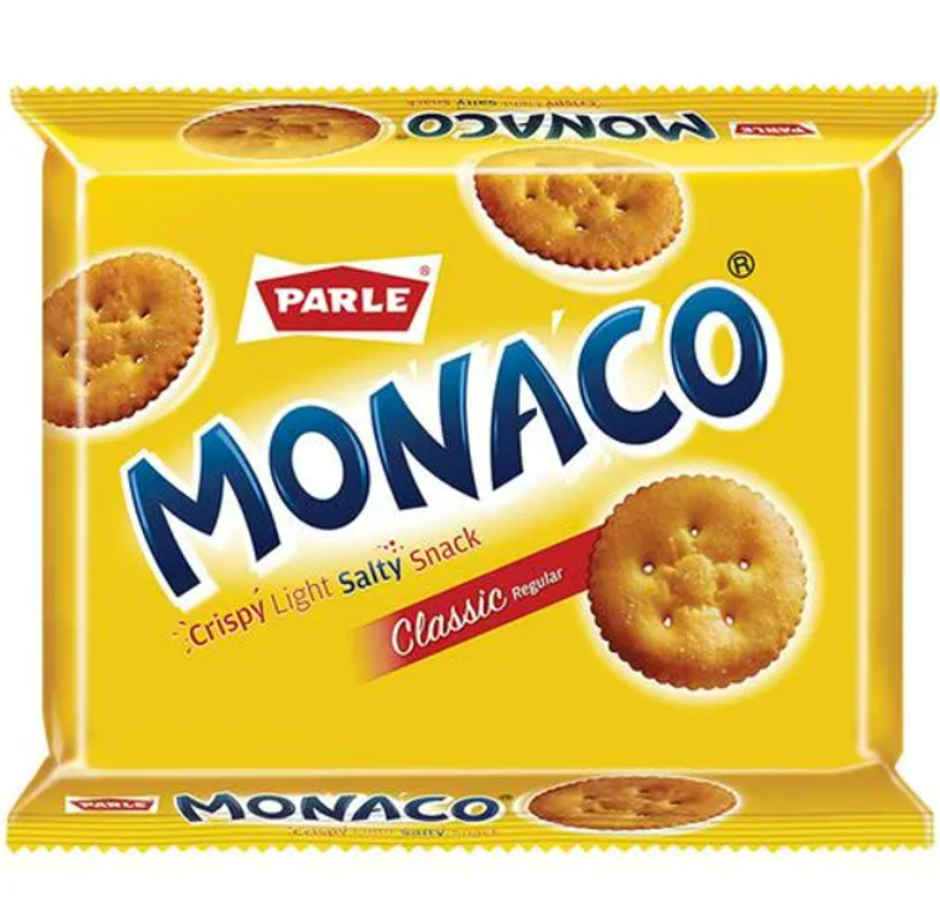 Parle Monaco Classic Salted Plain Crackers | Trans Fat-free Combo