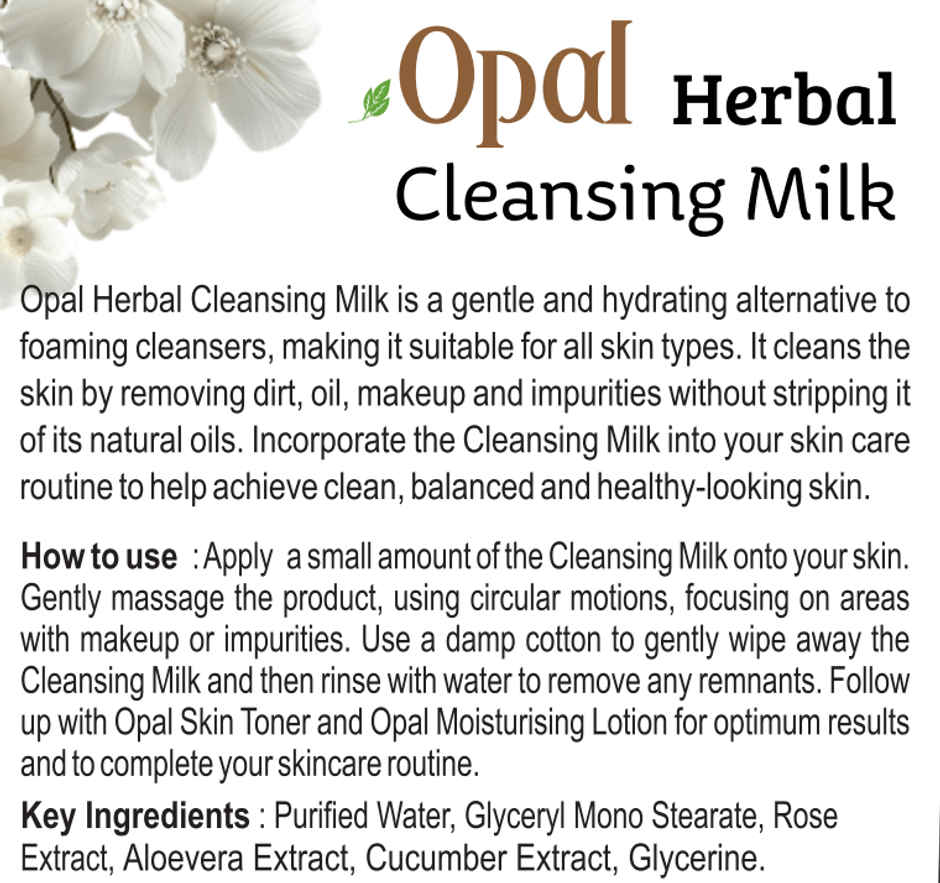 Opal Herbal Cleansing Milk