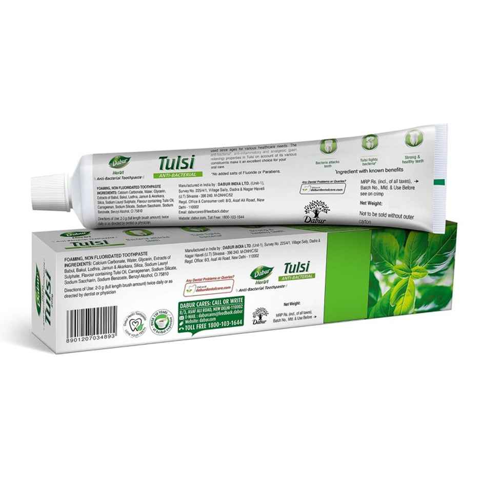 Dabur Herb'l Tulsi Anti Bacterial Toothpaste