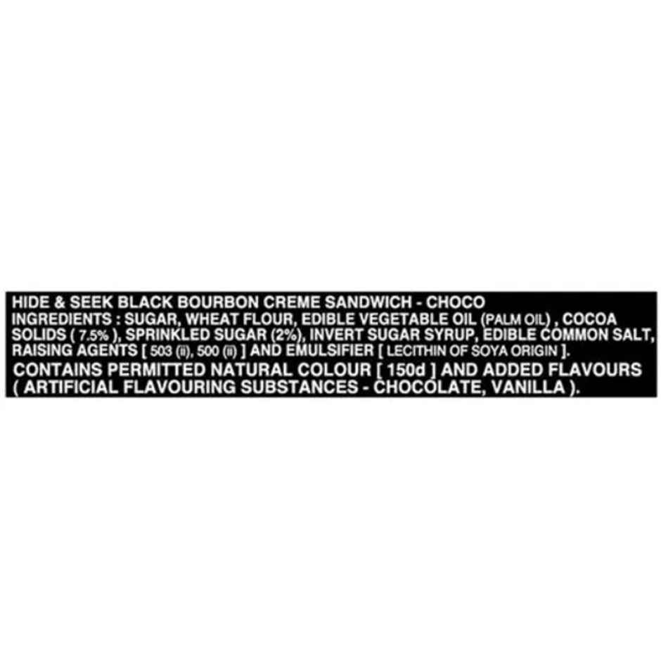 Parle Hide & Seek Black Bourbon Chocolate Cream Biscuits | Trans Fat-free Combo