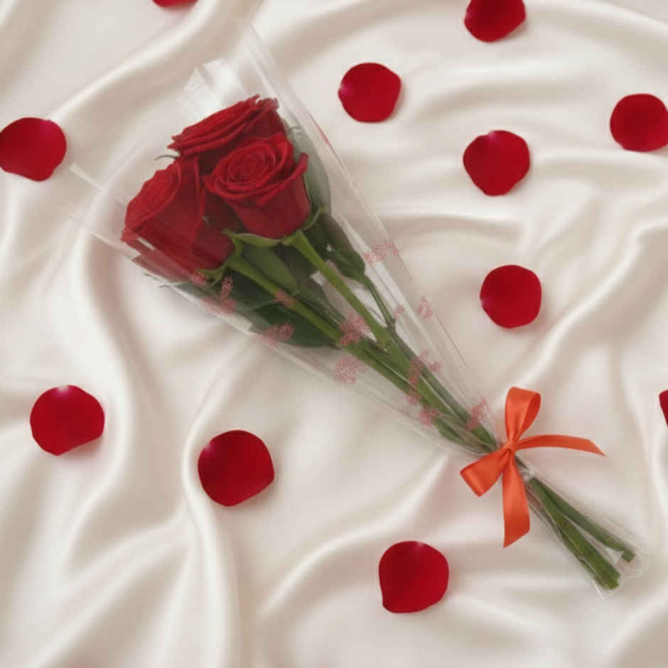 3 Red Rose Bouquet | Father's Day Gifting