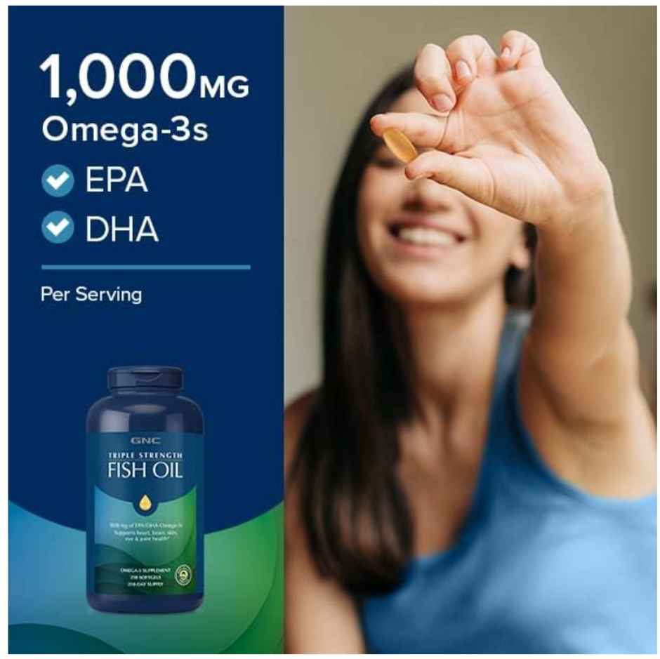 GNC Triple Strength Fish Oil Softgels