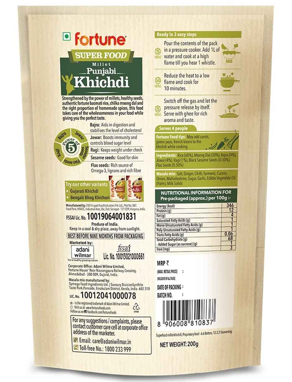 Fortune Superfood Punjabi Khichdi