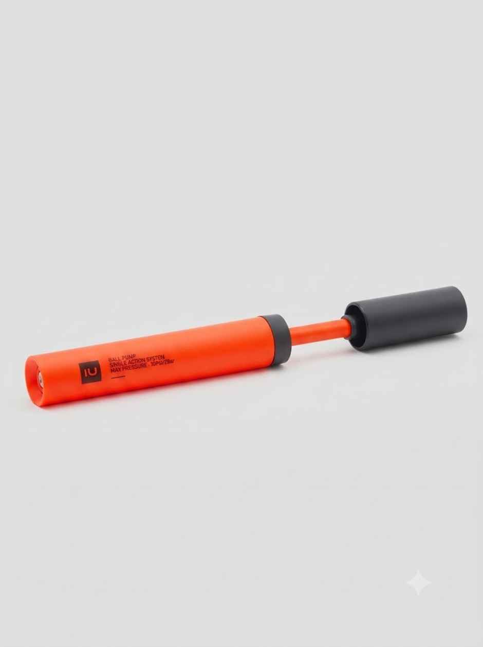 Decathlon Kipsta Single Action Compatible Ball Pump | Orange